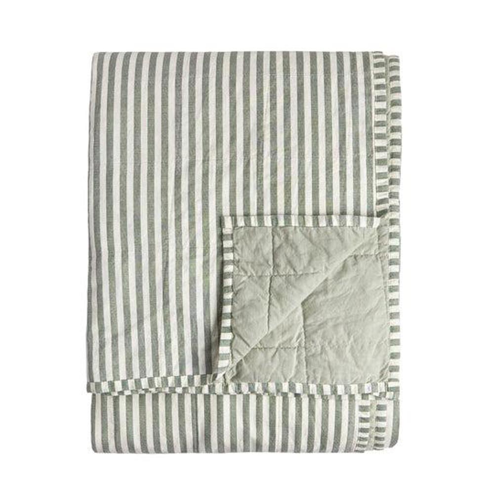 Yard Hebden Quilted Stripe Bedspread 265x265cm